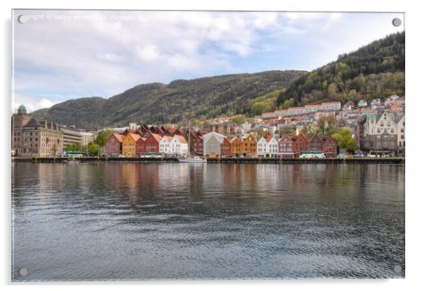 Bergen Norway Acrylic by kathy white