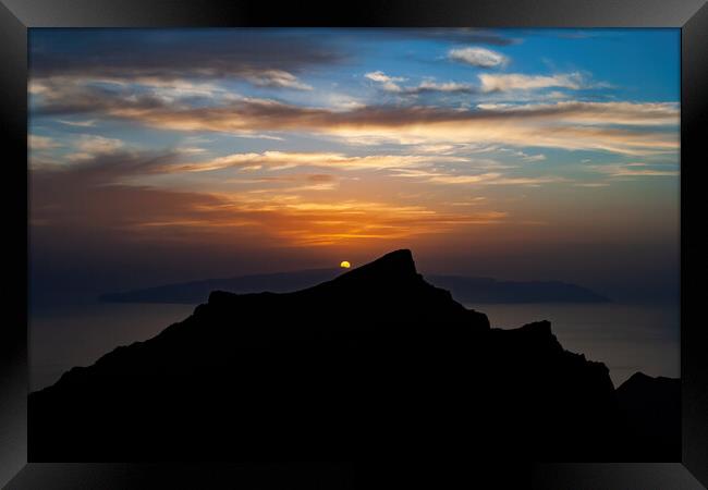 Canary Islands at Sunset Framed Print by Artur Bogacki