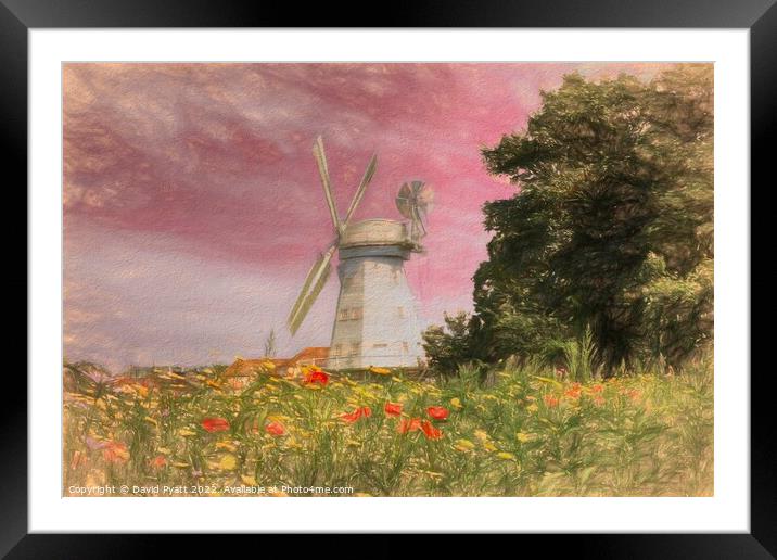 Upminster Windmill Art  Framed Mounted Print by David Pyatt
