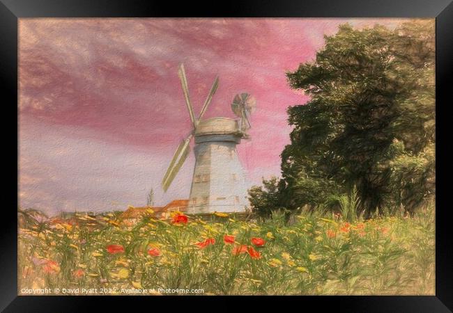Upminster Windmill Art  Framed Print by David Pyatt