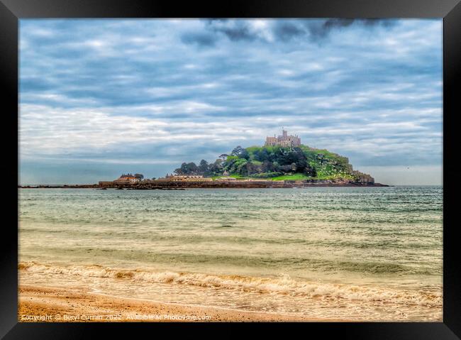 Majestic St Michael Framed Print by Beryl Curran