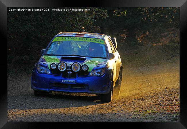 Tempest Rally Impreza Framed Print by Oxon Images