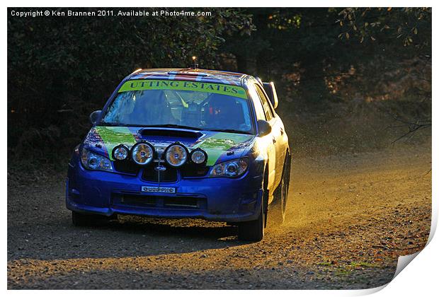 Tempest Rally Impreza Print by Oxon Images