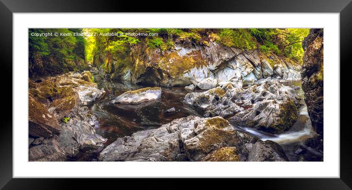 Betws y coed fairy glen Framed Mounted Print by Kevin Elias