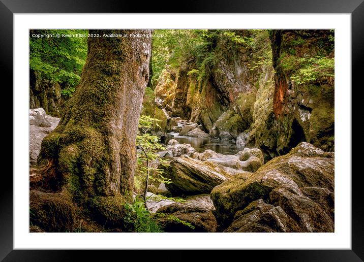 Fairy glen gorge Framed Mounted Print by Kevin Elias