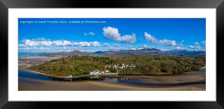 Portmeirion Italianate Village in beautiful Snowdonia Framed Mounted Print by David Thurlow
