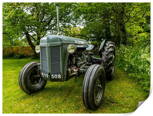 Ferguson T20 Tractor.  Print by Colin Allen