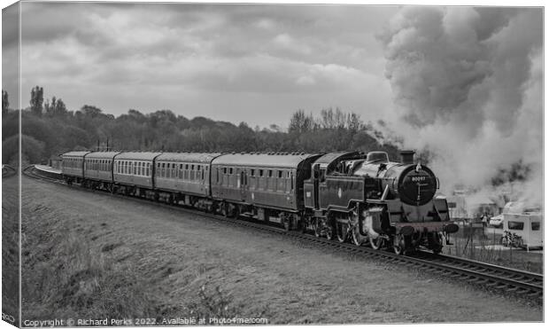 Heritage steam on the East Lancashire Railway Canvas Print by Richard Perks