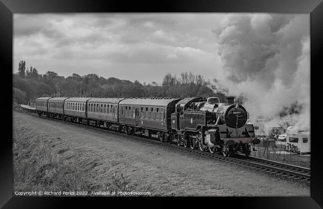 Heritage steam on the East Lancashire Railway Framed Print by Richard Perks