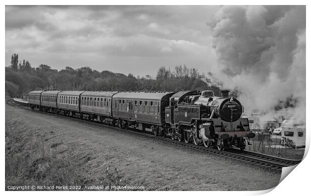 Heritage steam on the East Lancashire Railway Print by Richard Perks