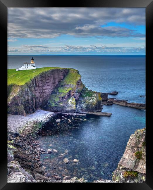 Stoer Lighthouse Sutherland Scottish Highlands Framed Print by OBT imaging