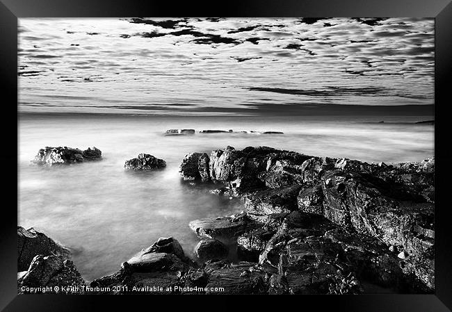Black Rock Coast Framed Print by Keith Thorburn EFIAP/b