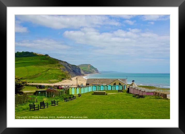 Charmouth Dorset Framed Mounted Print by Sheila Ramsey