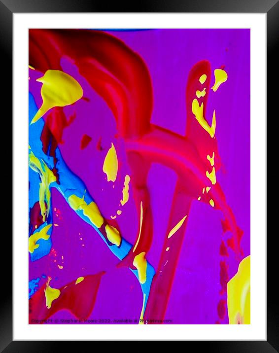 Abstract 190 Framed Mounted Print by Stephanie Moore