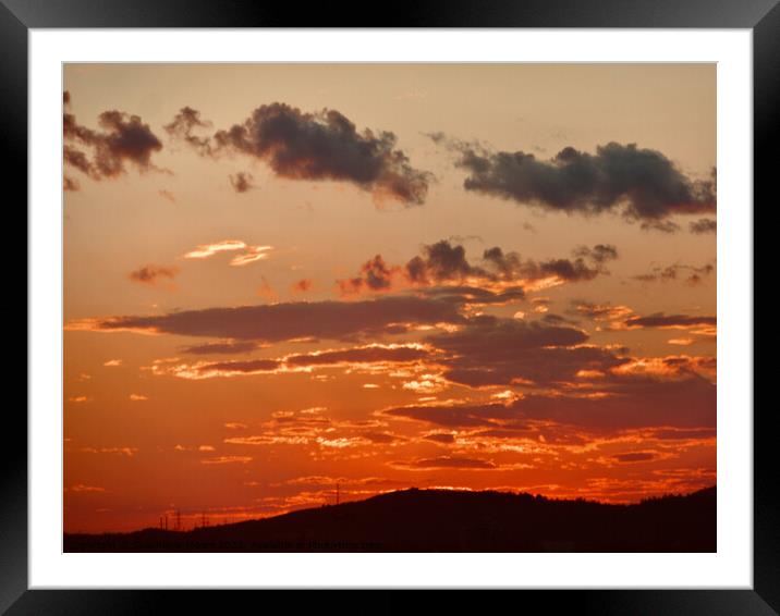 Sun Set Framed Mounted Print by Stephanie Moore