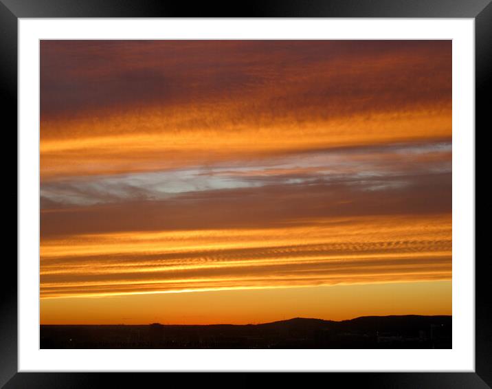 Sky lines Framed Mounted Print by Stephanie Moore