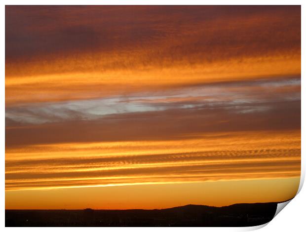 Sky lines Print by Stephanie Moore