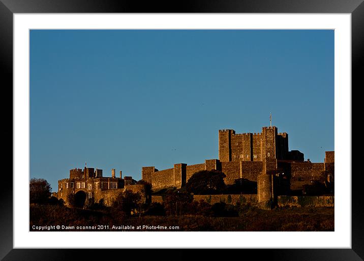Dover Castle Framed Mounted Print by Dawn O'Connor