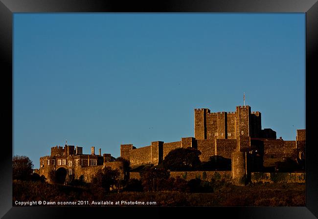 Dover Castle Framed Print by Dawn O'Connor