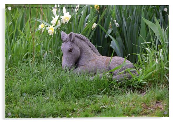 Horse Statue 2 Acrylic by Philip Lehman