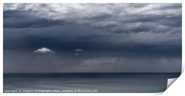 Cantabrian Sea Thunderstorm Print by DiFigiano Photography