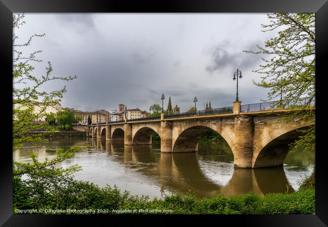 Logrono Riverside Framed Print by DiFigiano Photography