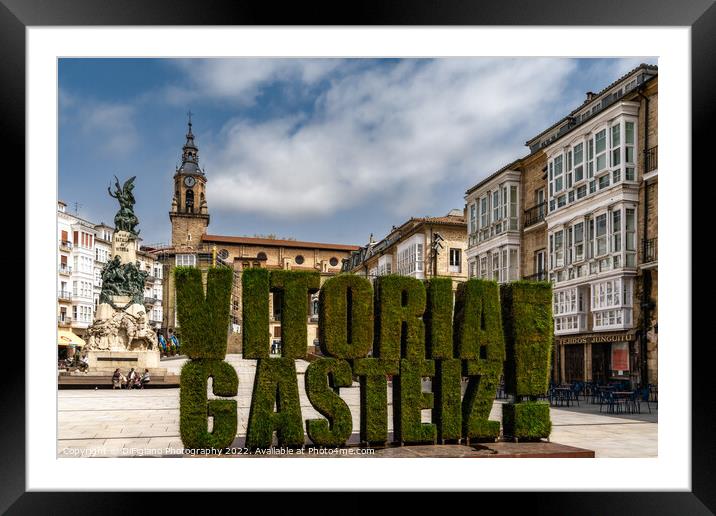 Plaza de la Virgen Blanca Framed Mounted Print by DiFigiano Photography