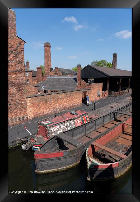 Dudley Barges  Framed Print by Rob Hawkins