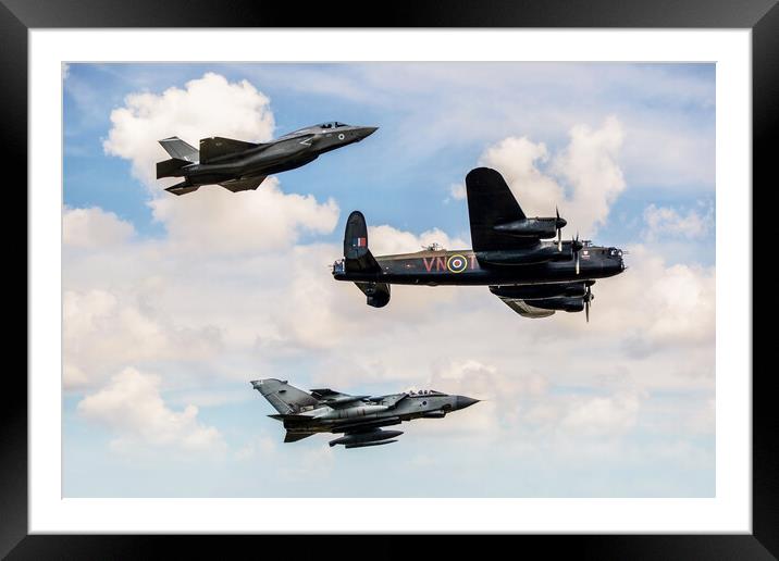 617 Squadron - Gibson Formation Framed Mounted Print by J Biggadike