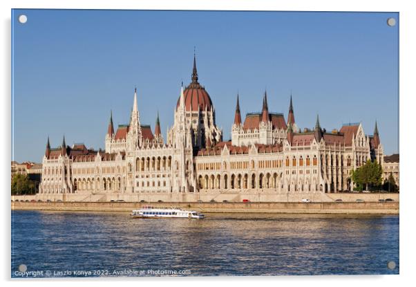 Hungarian Parliament Building - Budapest Acrylic by Laszlo Konya
