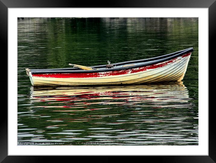 Rowing Boat Framed Mounted Print by julie williams