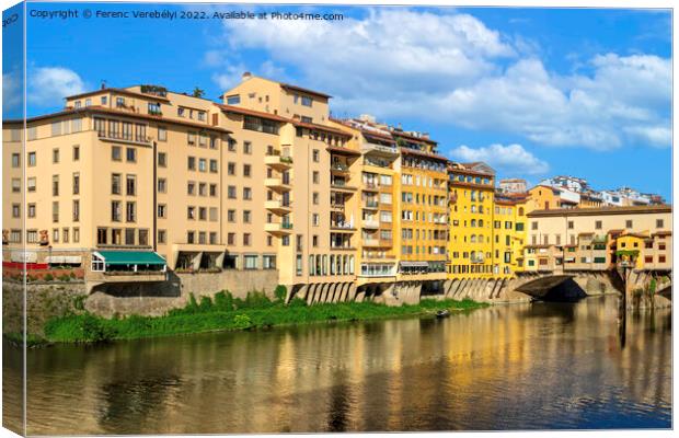 Florence    Canvas Print by Ferenc Verebélyi