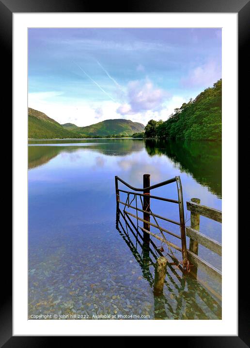 Buttermere lake, Cumbria, UK. Framed Mounted Print by john hill