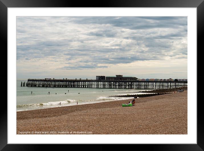 Pier and Pleasure in May. Framed Mounted Print by Mark Ward