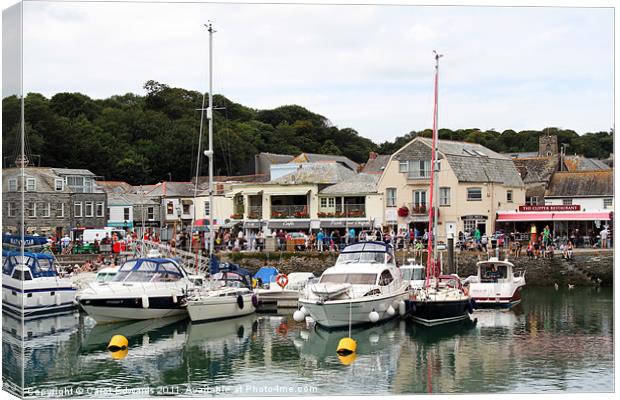 Padstow Harbour Canvas Print by Carol Edwards