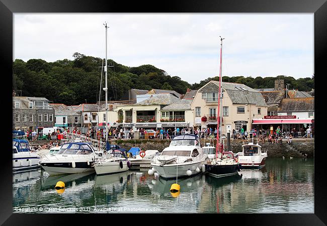 Padstow Harbour Framed Print by Carol Edwards