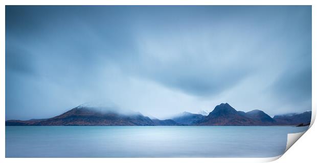 The Cuillin mountain range on the Isle Of Skye Scotland Print by Phil Durkin DPAGB BPE4