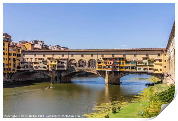 Ponte Vecchio, Florence, Italy Print by Kevin Hellon