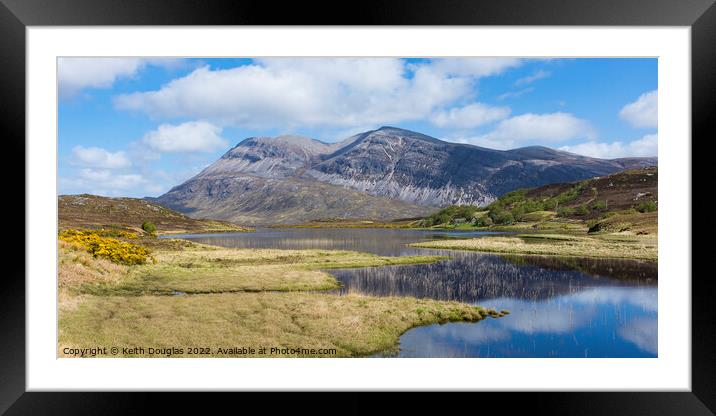 Arkle reflected in the loch Framed Mounted Print by Keith Douglas
