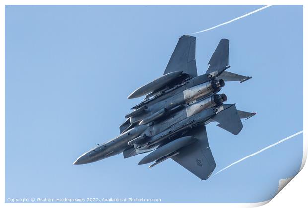F15 Strike Eagle Print by Graham Hazlegreaves