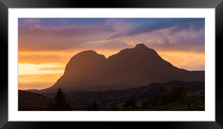 Suilven in the evening light Framed Mounted Print by Keith Douglas
