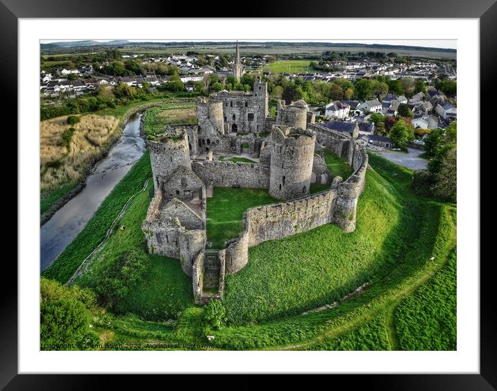 Kidwelly Castle Framed Mounted Print by Glenn Booth