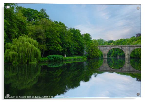 Prebends Bridge - Durham Acrylic by Lrd Robert Barnes