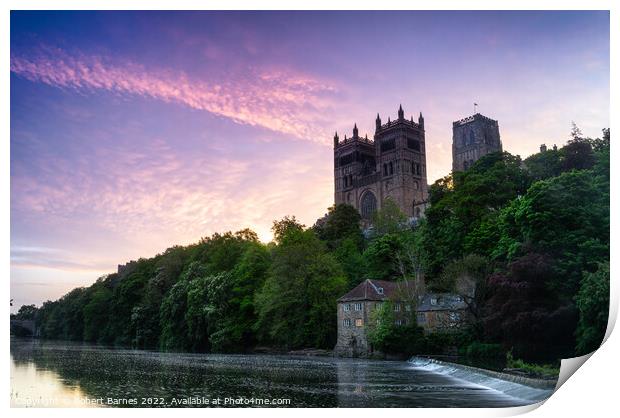 Durham Cathedral at Dawn Print by Lrd Robert Barnes