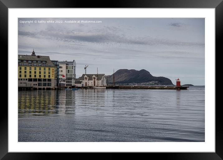 Alesund norway Framed Mounted Print by kathy white
