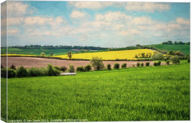 Rolling Hills of the Berkshire Downs Canvas Print by Ian Lewis