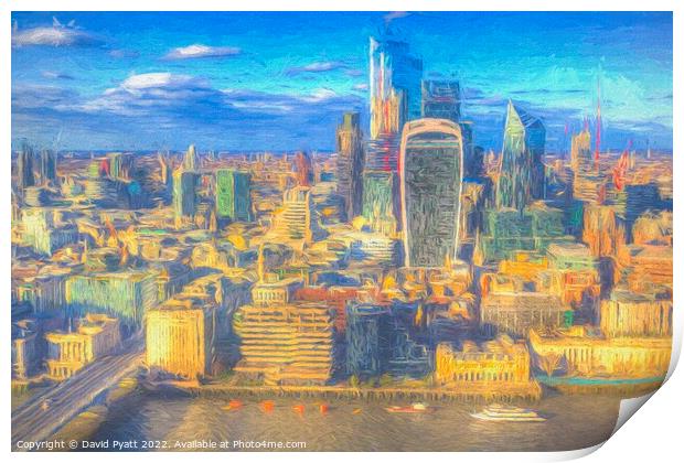 London Icons art Print by David Pyatt