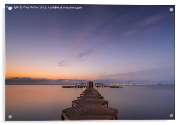 Sunrise over the Mar Menor Acrylic by Gary Parker