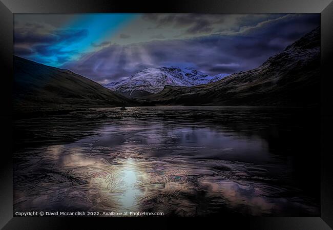 Frozen Loch Restil Framed Print by David Mccandlish
