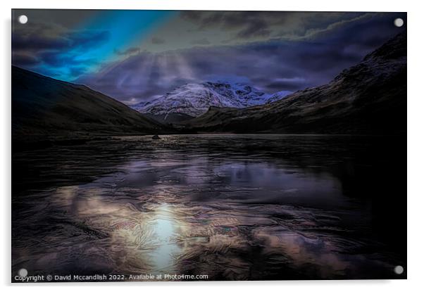 Frozen Loch Restil Acrylic by David Mccandlish